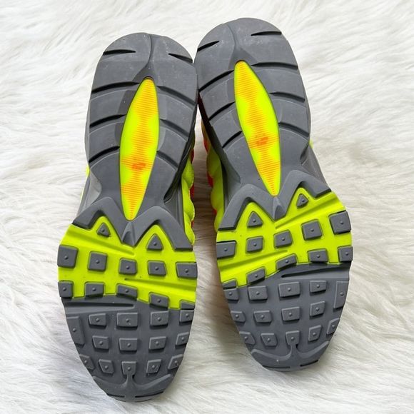 🎉HP🎊Nike Air Max 95 GS 'Vast Grey Volt' Sneakers - Picture 9 of 11